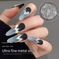 thumbnail image 4 of Ultra Fine Metal Strip Nail Accessories, Sparkling Reflective Strip, Silver GXK N9A8, 4 of 8