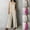 Beige, variant on CHUMUD Cotton Linen Two Piece Sets for Women Summer Outfits Sleeveless Halter Tank Top Wide Leg Pants Trousers Casual Beach Vacation