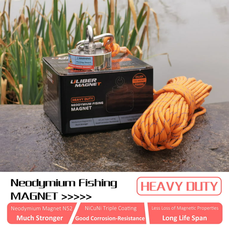 Gerguirry Double Sided Magnet Fishing Kit - 1320 lbs(598KG) Heavy