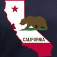 thumbnail image 3 of CafePress - CALI STATE W BEAR T Shirt - Women's V-Neck Dark T-Shirt, 3 of 4