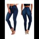 thumbnail image 3 of Pantalones Vaqueros Ajustados de Cintura Alta para Mujer Que Moldean los Glúteos. Azul Oscuro XL, 3 of 10