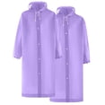 thumbnail image 2 of Imperméable à Capuche Manches Longues 2 Pcs pour Femmes et Hommes, 2 of 9