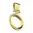 thumbnail image 1 of Cateissary Funda protectora de Metal con llavero para Airtags, a prueba de golpes, antiarañazos, anticaída, carcasa protectora para Airtag Air Teléfono y Comunicación oro tirano, 1 of 1