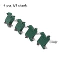 thumbnail image 1 of Industrial-Grade 4-Piece T-Shape Woodworking Slotting Knives Set with 4 Flutes, 1/4 Inch Shank, and 6 Handle Options - Green Finish for Precision Cutting in Multiple Bed Type Applications, 1 of 6
