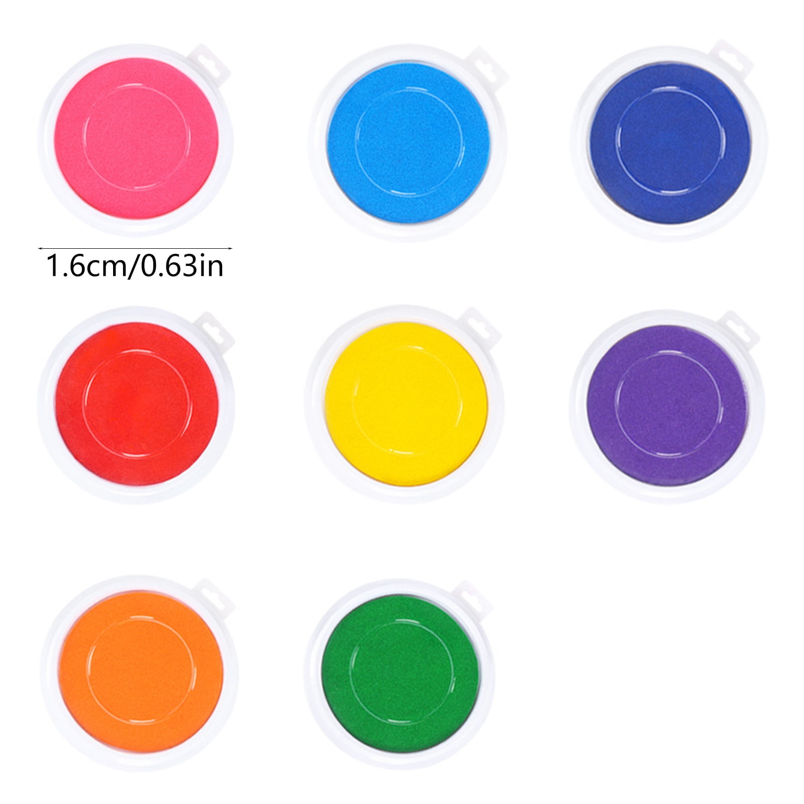 Creative Finger Stamp Pads 8Pcs Water Based Safe Washable Home School Art Projects