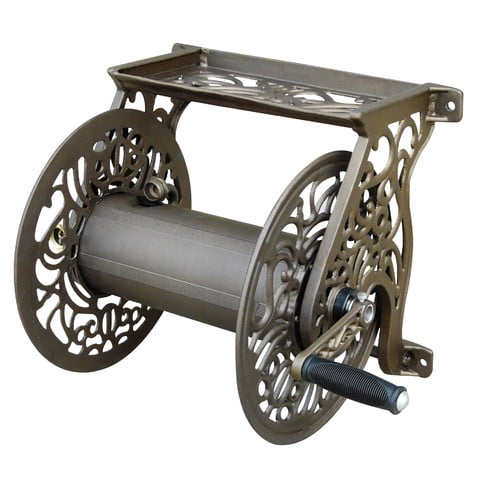 Liberty Decorative Wall-Mounted Hose Reel, Bronze by Liberty Garden