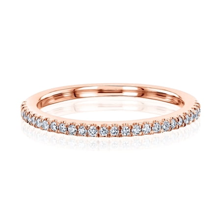 Kobelli 14k Gold Diamond Wedding Band Pave Setting DEF/VS