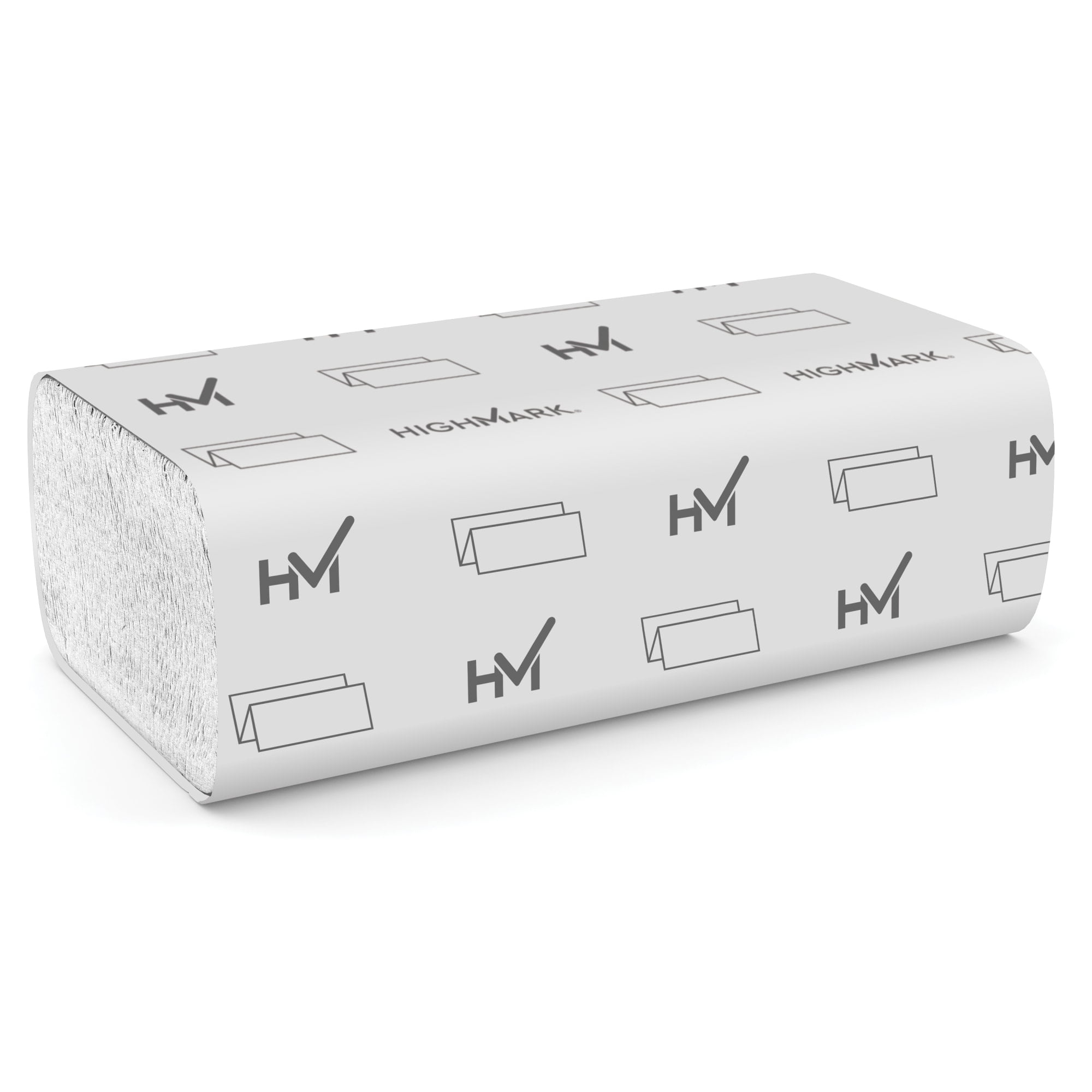 Highmark® ECO Multi-Fold 1-Ply Paper Towels, 250 Sheets Per Pack, Case Of 16 Packs