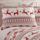 thumbnail image 5 of Levtex Home – Juego De Edredón De Noche Silenciosa – Colcha Navideña Para Cama Individual/Individual Xl Y Una Funda De Almohada Estándar De 20 X 26 – Navidad Fair Isle Deer – Rojo Gris Blanco – Revers, 5 of 5