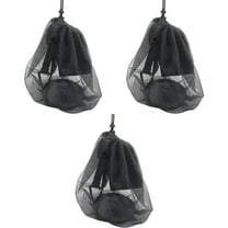 3PCS Drawstring Net Bag Set For Storing Basketballs, Footballs & Volleyballs