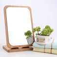 thumbnail image 2 of EeaseCA 1 Pce Miroir de Maquillage de Bureau Miroir Pliant en Bois Grand Miroir Cosmétique de Maquillage, 2 of 7