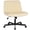 Beige-with wheels, variant on BIQWBIC Vanity Chair Adjustable Home Office Desk Chair Armless Swivel Cross Legged Chair with No Wheels, Beige