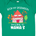 thumbnail image 4 of Inktastic Book My Reservation I'm Going to Nana's- House Boys or Girls Baby Bodysuit, 4 of 5