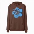 thumbnail image 6 of Towmus Women's Graphic Hoodies Casual Sweatshirts Letter Flower Print Hooded Plus Size Pullover Tops Cute Fall Clothes, 6 of 6