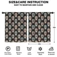 thumbnail image 2 of Blackout Kids Curtains,Black Colorful Skull Pattern Childrens Insulated Curtains Set Of 2,Bedroom Essentials,Toddler Room Decor 42x54in(106x137cm), 2 of 5