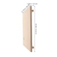 thumbnail image 6 of Homoyoyo Ceramic Clay Wedging Board with Wood Base, Khaki Drying Board for Pottery Sculpting and Craft Accessories, 1 Set, 6 of 7