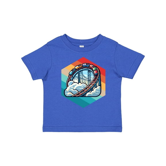 Inktastic Roller Coaster Vintage Fan Retro Boys or Girls Toddler T-Shirt