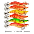 thumbnail image 3 of Ohmyroo Simulation Squid Fishing Lure 4 Inch Sinking Soft Bait With Weighted Needle Hook For Sea Angling, 3 of 8
