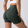 thumbnail image 2 of OSOLU Womens Workout Seamless Scrunch Lifting Shorts High Waist Gym Yoga Shorts Sports Soft Tummy Control Workout Athletic Gym Bottoms Grey M, 2 of 5