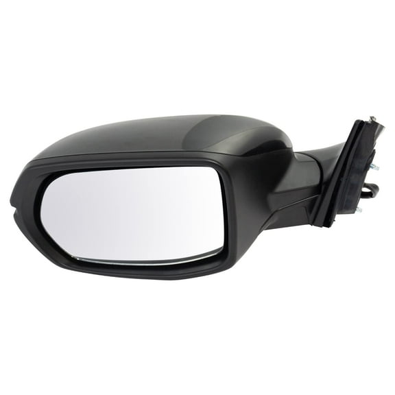 TRQ Mirror Power Heated Turn Signal Smooth Black Driver Side LH for CRV Canada MRA08220