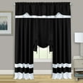 thumbnail image 4 of Darcy Window Light Filtering Curtain Tie Up Shade - 58" x 63" - Black, 4 of 5
