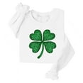 thumbnail image 4 of Craaazy Women's St Patricks Day Sweatshirts Casual Loose Round Neck Long Sleeve Tops with Comfy Shamrock Prints, 4 of 4