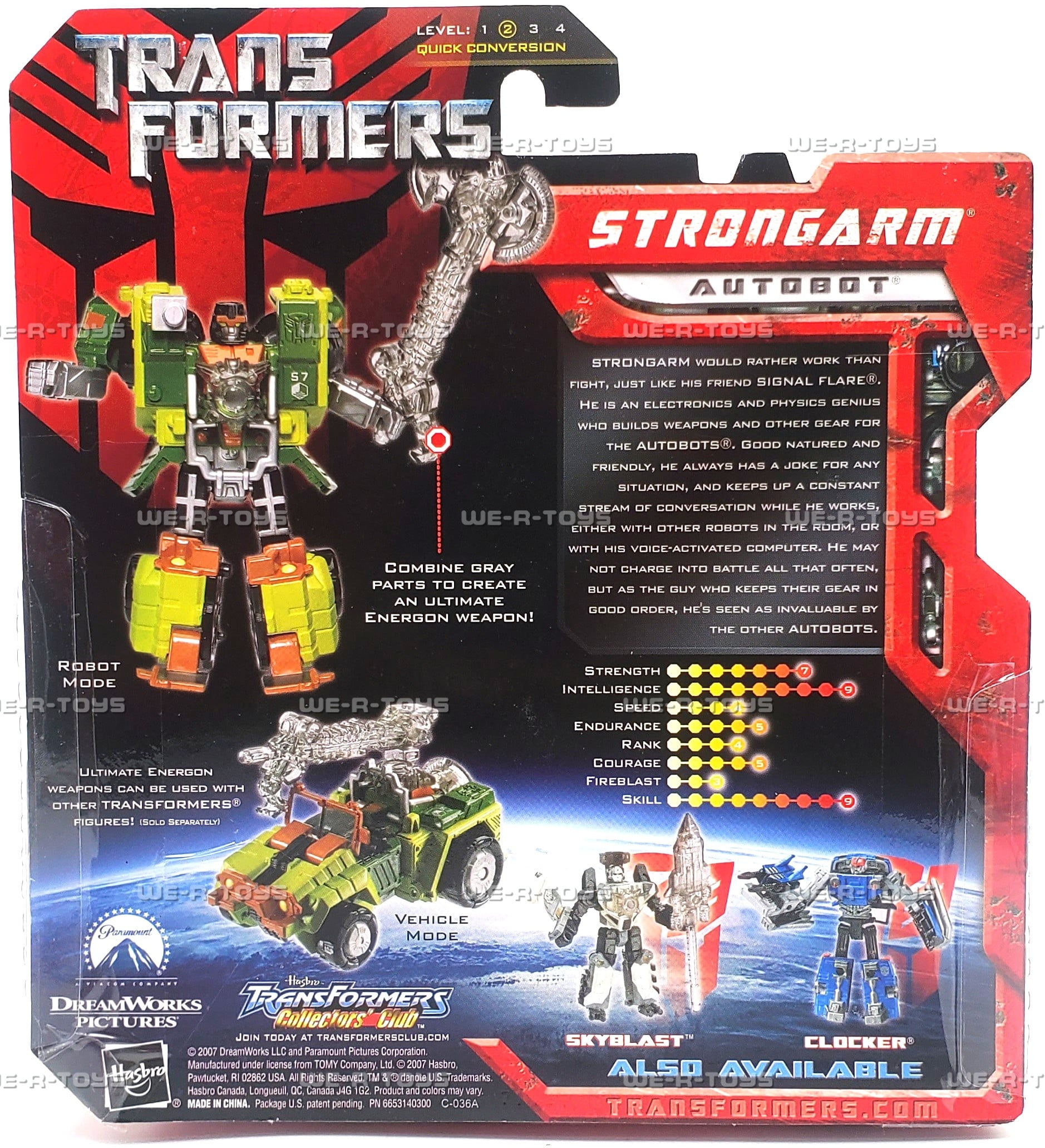 Transformers Movie Scout Class Strongarm Action Figure 2007 Hasbro #80443