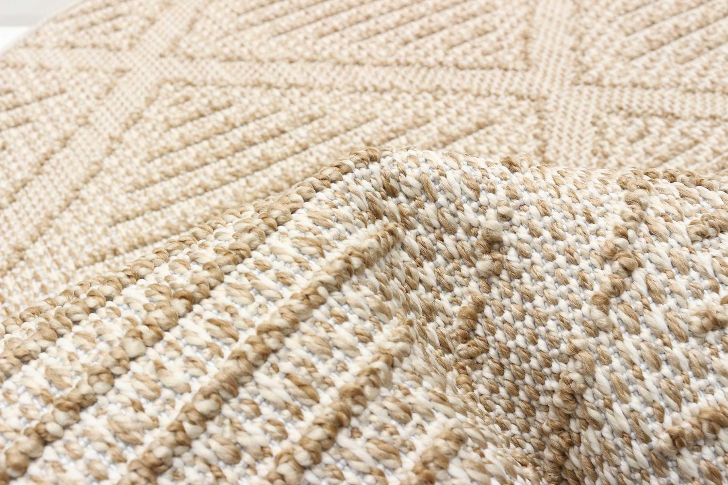 ECARPET Jute Style Area Rug for Bedroom, Living Room, Dining Room Tosca Collection