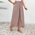 thumbnail image 5 of CIENVNSTG Floral Palazzo Boho Flowy Baggy Pants for Women Elastic High Waist Wide Leg Vacation Casual Long Lounge Trendy Trousers Complexion S, 5 of 6