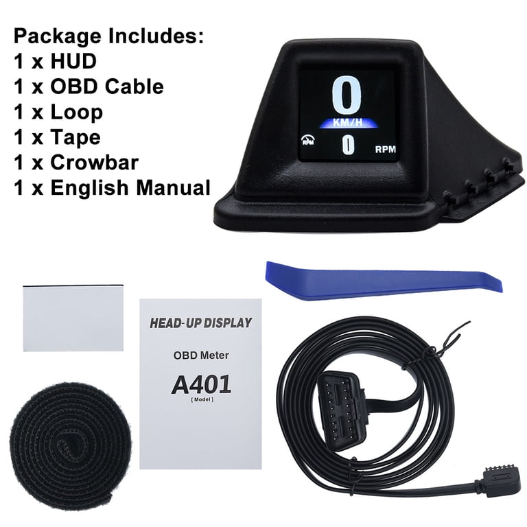 HUD GPS Car Digital Speedometer Head-Up Display Big Font Overspeed Alarm Compass For All Cars Electronic Accessories I4498212052