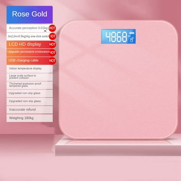 Bathroom Scale for Body Weight, Highly Accurate Digital Weighing Machine LED Display Electronic Weight Scale