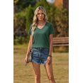 thumbnail image 4 of Zeagoo Womens Basic T-shirts Short Sleeve V-Neck Shirts Summer Casual Tops Daily Wear, 4 of 6