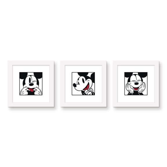 Gallery Pops Disney Mickey Mouse - Mickey Expressions Wall Art Bundle (3-Pack)