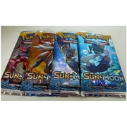 Pokemon: Sun & Moon 4 Sealed Booster Packs - Sun and Moon Trading Cards for 2017