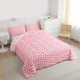 thumbnail image 3 of Homewish Geometric Plaid Grid 2pcs Bedding Comforter Set For Kids Boys Girls,Love Heart Print Twin Comforter Sets,Abstract Minimalist Breathable Bedding Set,Lightweight Room Decor,Reversible, 3 of 8