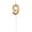 Gold#9, variant on Number Candles, Gold Number 1 Candle for Birthday Cake Decorations, Champagne Gold Digit Candle for Anniversary Celebration and Party Supplies