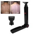 thumbnail image 4 of Long Handle Back Shaver For Men – Foldable Back Hair Remover, Rechargeable Body Grooming Trimmer, Hard-To-Reach Areas, Smooth Skin Shaver, Portable Travel Grooming Tool, Ergonomic Non-Slip Grip, 4 of 9