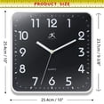 thumbnail image 7 of Infinity Instruments St. Mark Square Wall Clock, White, 10", 7 of 7