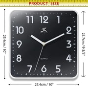 Infinity Instruments St. Mark Square Wall Clock, White, 10