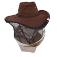 thumbnail image 3 of Beekeeper's Cowboy Hat with Ventilated Mesh Veil for Safe Beekeeping, Fishing, Hunting, and Camping Bienvenido, 3 of 8
