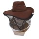 thumbnail image 1 of Sombrero de vaquero de apicultor hermoso material de malla de tela de moda marrón sombrero de velo de apicultura de malla transpirable para acampar para actividades al aire Amonsee Otros, 1 of 8
