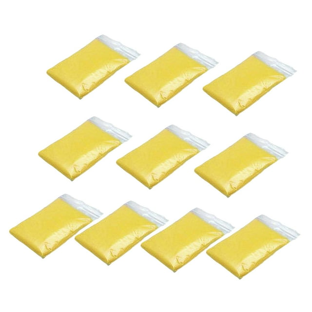 Colaxi 10x Imperméables d'Urgence Camping avec Capuche à Cordon Ponchos de Pluie Jetables Jaune