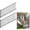 Stair 8ft - 2 Panel 2 Post, variant on Aluminum Railing Post, Universal Deck Railing Post with Dual Screws, AAMA 2604-Grade Textured Finish for Outdoor Porch, Pools & Stairs