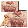 thumbnail image 2 of Qxltty Red Basket Cat Cat litter Pads Pet Set of 3 Diaper Mats Center Anti-leakage Layer Absorbent Soft and Comfortable, 2 of 7