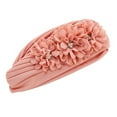 thumbnail image 1 of Three Flower Decal Design Turban Hat Elastic Hijab Cap Hair Loss Cover Headwear, 1 of 6