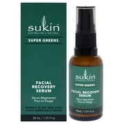 Sukin Super Greens Facial Recovery Serum , 1.01 oz Serum