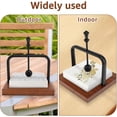thumbnail image 7 of Modern Countertop Paper Towel Holder, Solid Wood Base & Aluminum Alloy Stand, Minimalist Style, for Home, Hotel, Restaurant, KTV, 7 of 7