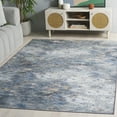 thumbnail image 3 of SAFAVIEH Vintage Heriz Zechariah Abstract Machine Washable Area Rug, Green/Blue, 6'7" x 6'7" Square, 3 of 12