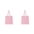 thumbnail image 1 of kurtrusly Shop With Confidence Using Large Capacity Tote Bag Made With Safety Cotton Shopping Bag Shoulder Bag Tote Bags pink 2Set, 1 of 6