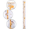 thumbnail image 6 of GQDIN Kids Growth Chart, Wood Frame Fabric Canvas Height Measurement Ruler from Baby to Adult for Child's Room Decoration, Canvas Removable Height Growth Chart, 6 of 9